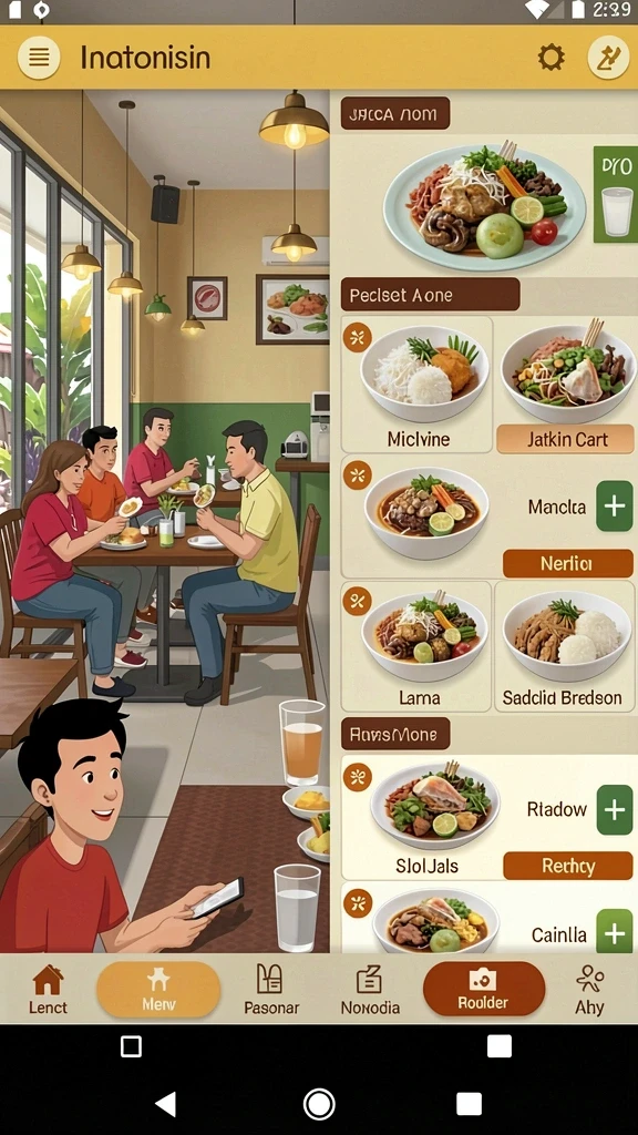 Karakter-karakter unik yang bisa dipilih.