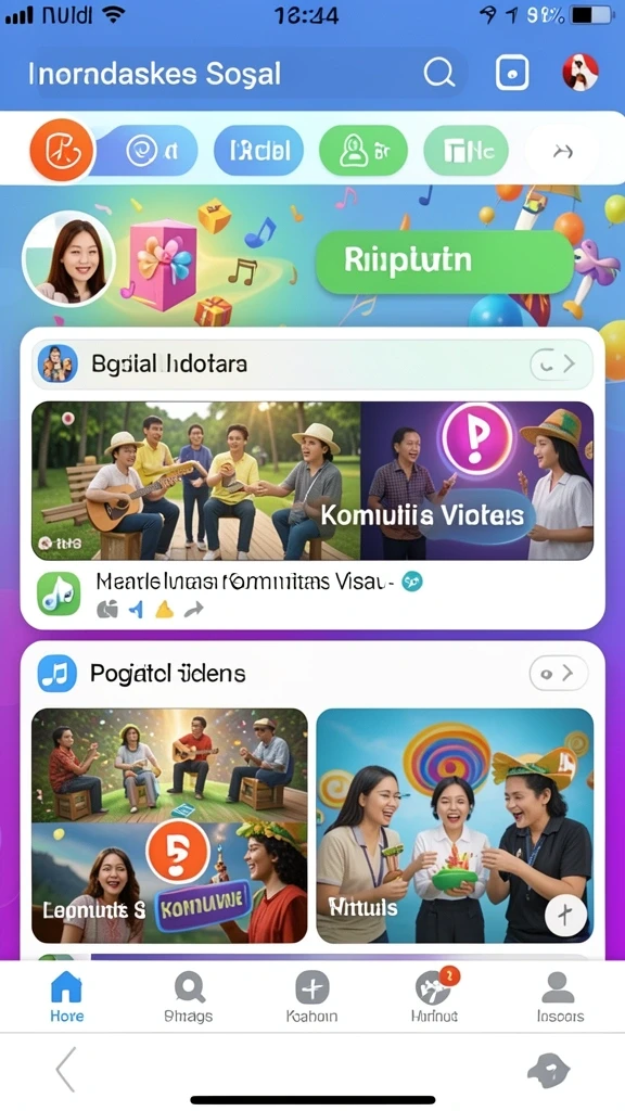 Fitur kompetisi yang memungkinkan Anda bersaing dengan teman.