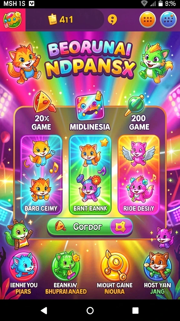 Fitur karakter unik yang bisa dipilih.