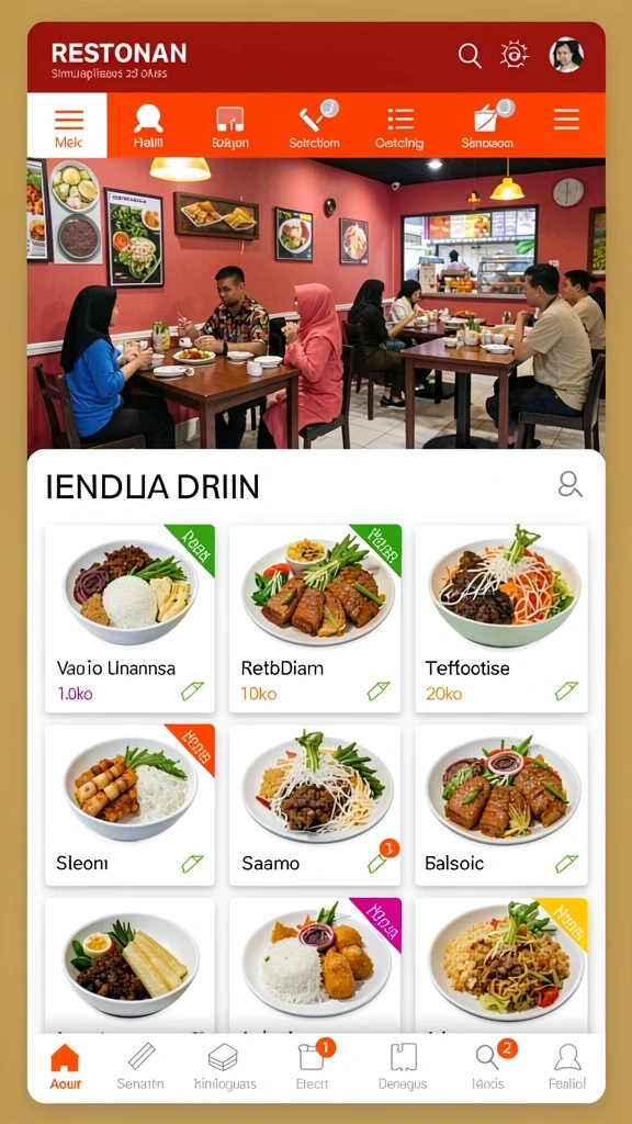 Tampilan antarmuka yang menarik dan intuitif.