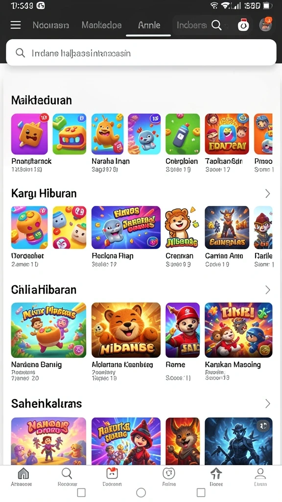 Tampilan awal yang menawan dan penuh warna.