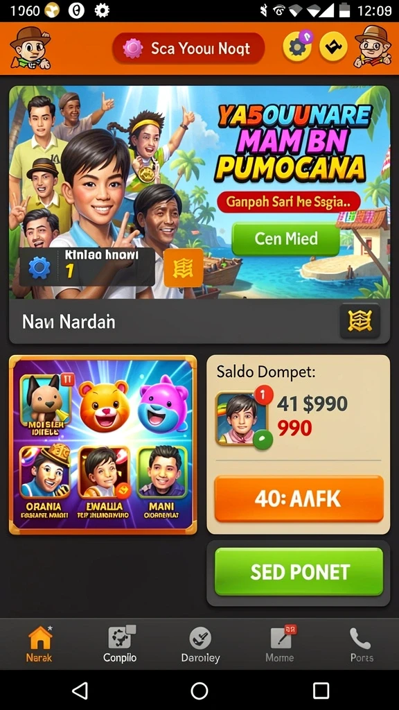 Tampilan antarmuka pengguna yang menarik dan interaktif.