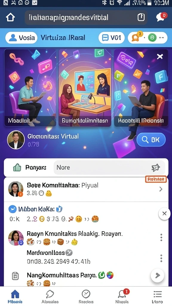 Komunitas yang aktif dan mendukung pemain baru.