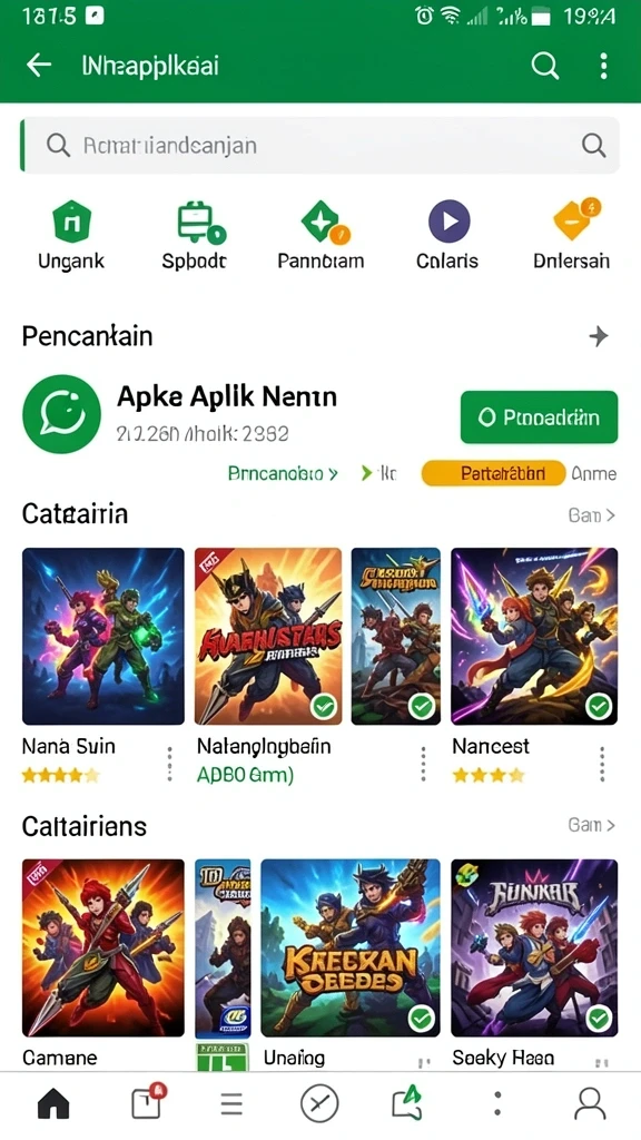 Tampilan grafis yang memukau dalam permainan.