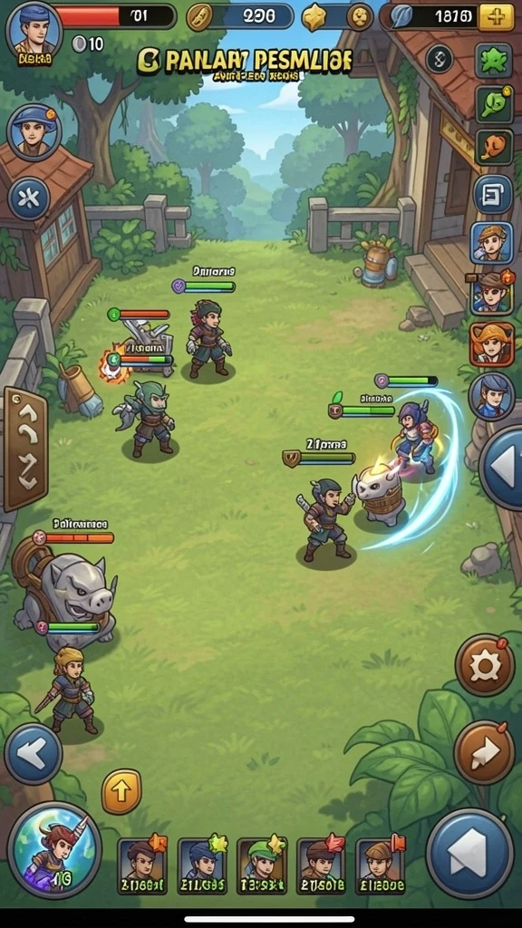Karakter utama dalam aksi mendebarkan di game.