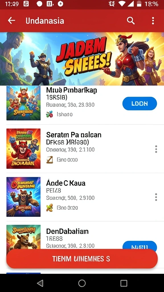 Tampilan antarmuka yang user-friendly.