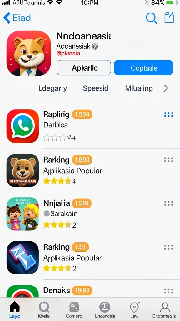 Tampilan antarmuka yang sederhana dan intuitif.