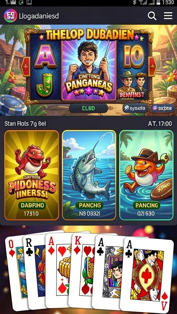 Tampilan awal KINGSLOT yang menawan.