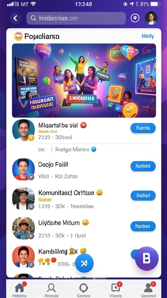 Screenshot 2 menampilkan pilihan mode permainan yang beragam.