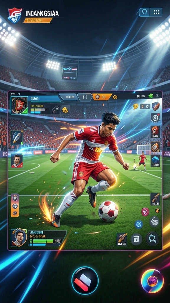Screenshot 3 menunjukkan fitur komunitas yang memungkinkan interaksi antar pemain.