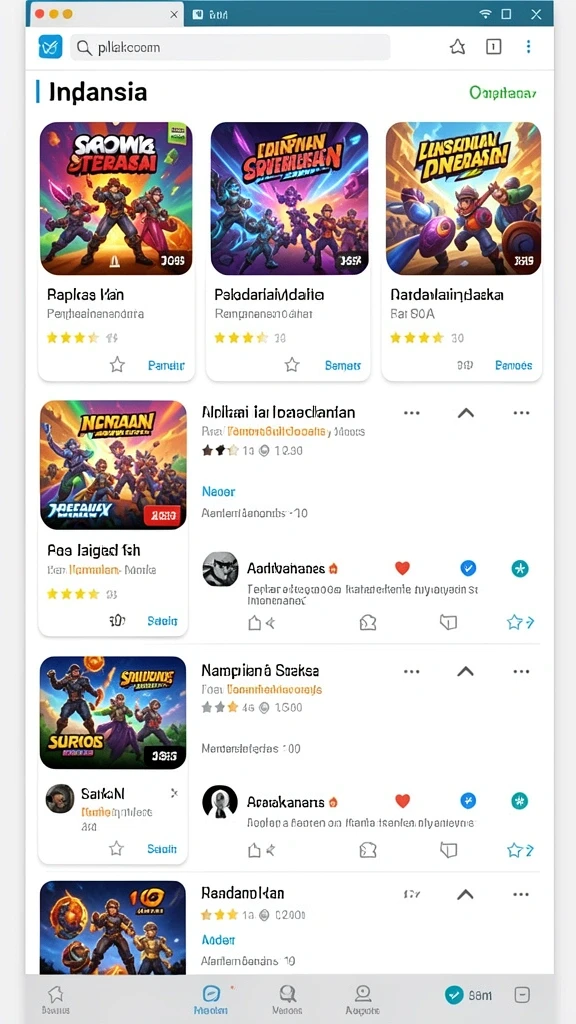 Variasi permainan yang seru dan menyenangkan.