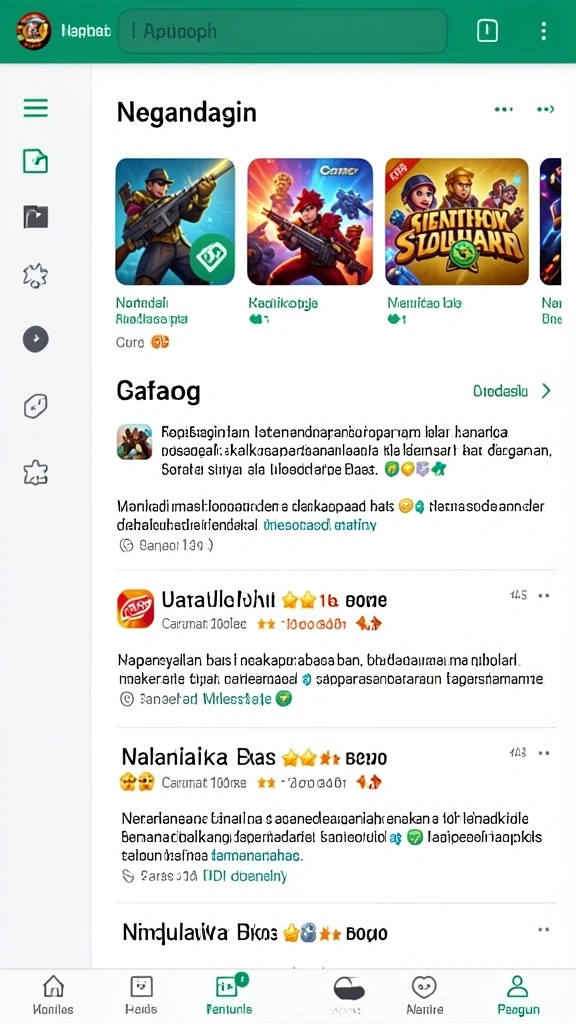 Tangkapan layar menunjukkan menu karakter dengan opsi kustomisasi.
