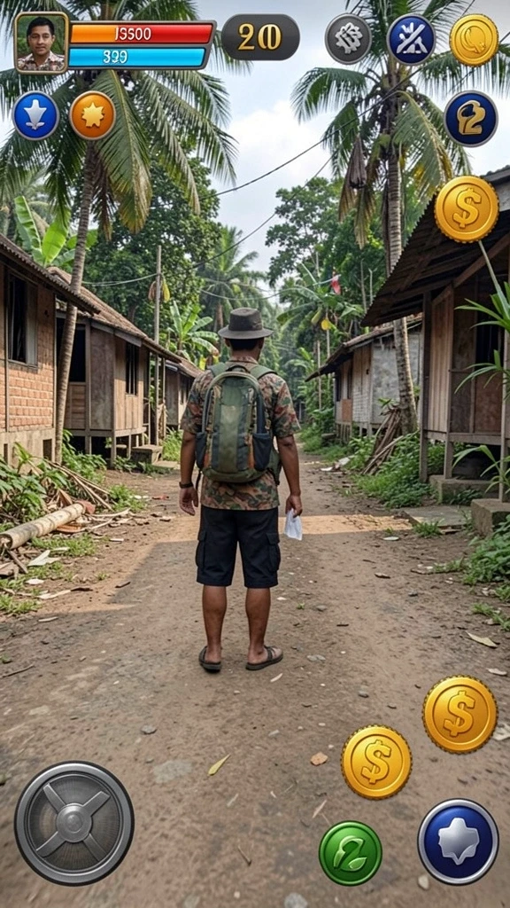 Gambar memperlihatkan karakter utama dalam pertarungan epik.