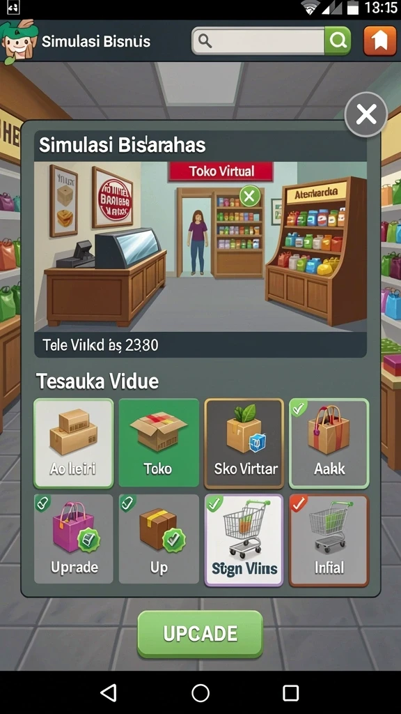 Tampilan antarmuka yang menarik dan user-friendly.