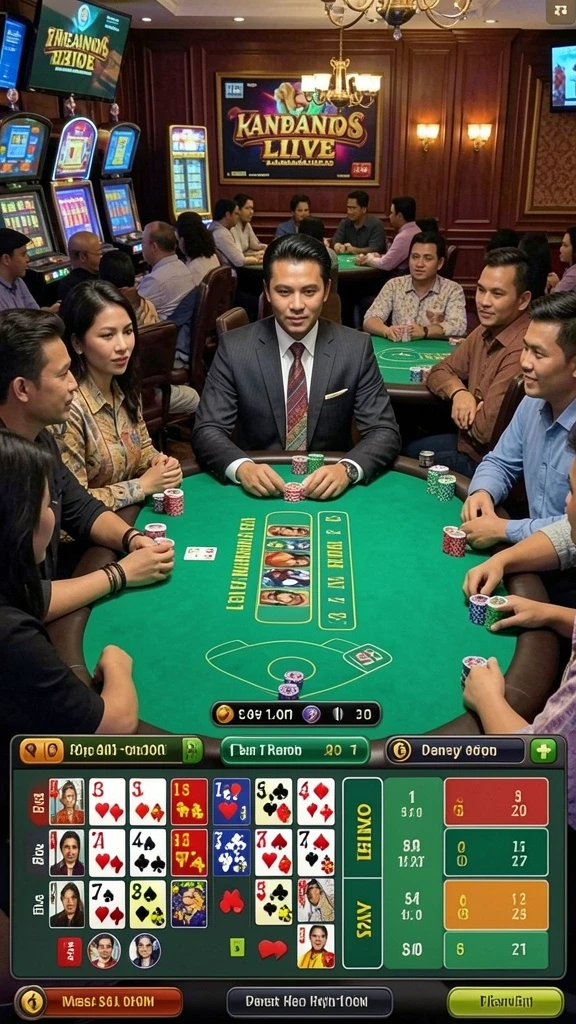 Bagan leaderboard dengan pemain teratas.