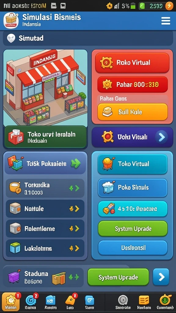 Tangkapan layar menampilkan antarmuka utama permainan QQSTAR.