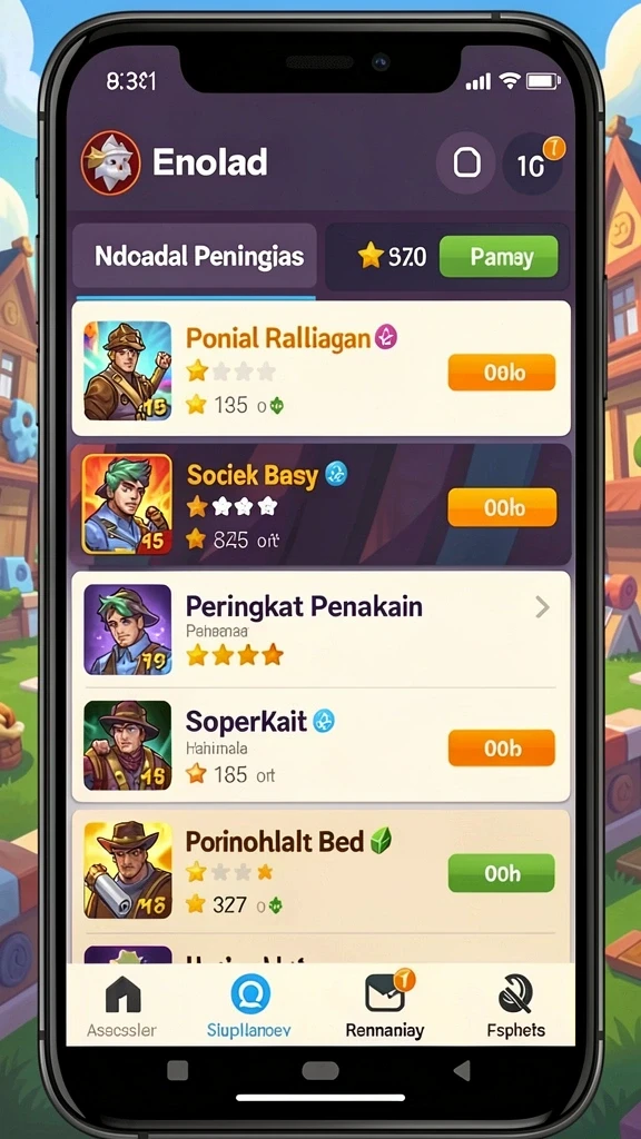 Tampilan awal permainan yang menarik dan intuitif.