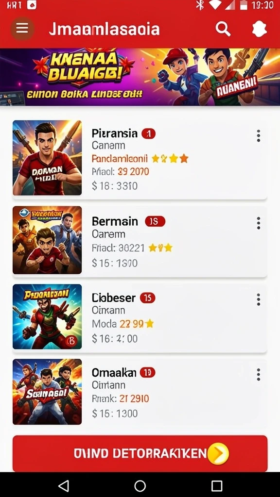 Karakter-karakter unik yang siap beraksi dalam permainan.