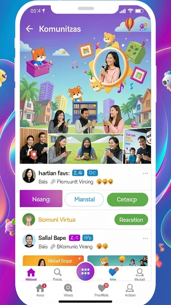 Momen seru saat berkompetisi dengan pemain lain.