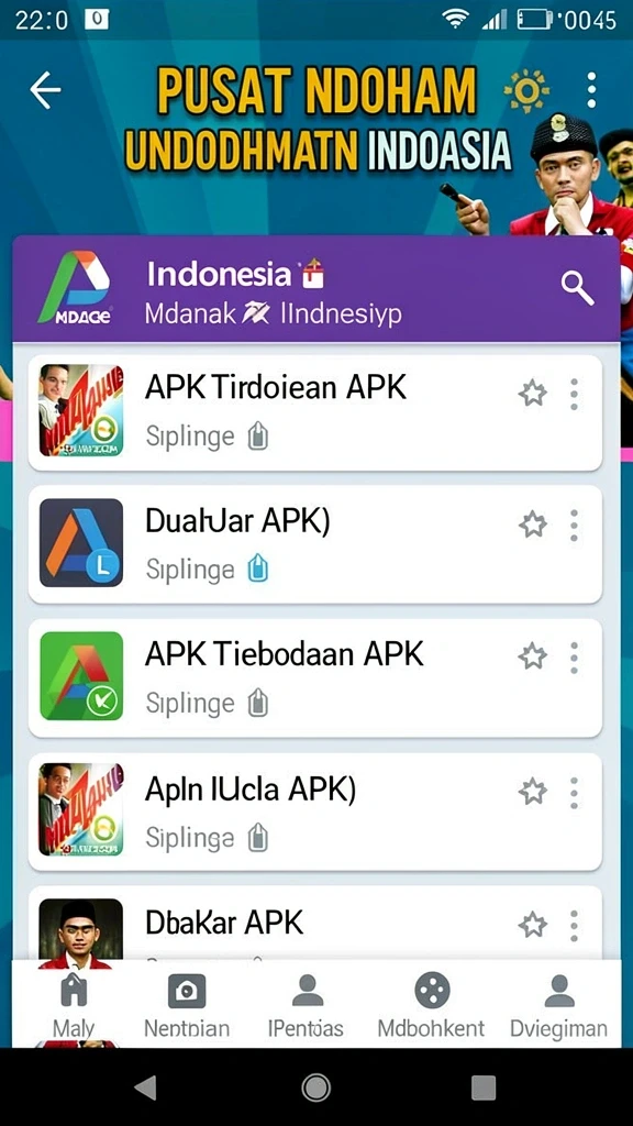 Tampilan utama aplikasi yang menarik dan intuitif.