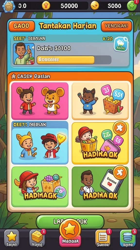 Fitur interaksi sosial yang menarik.